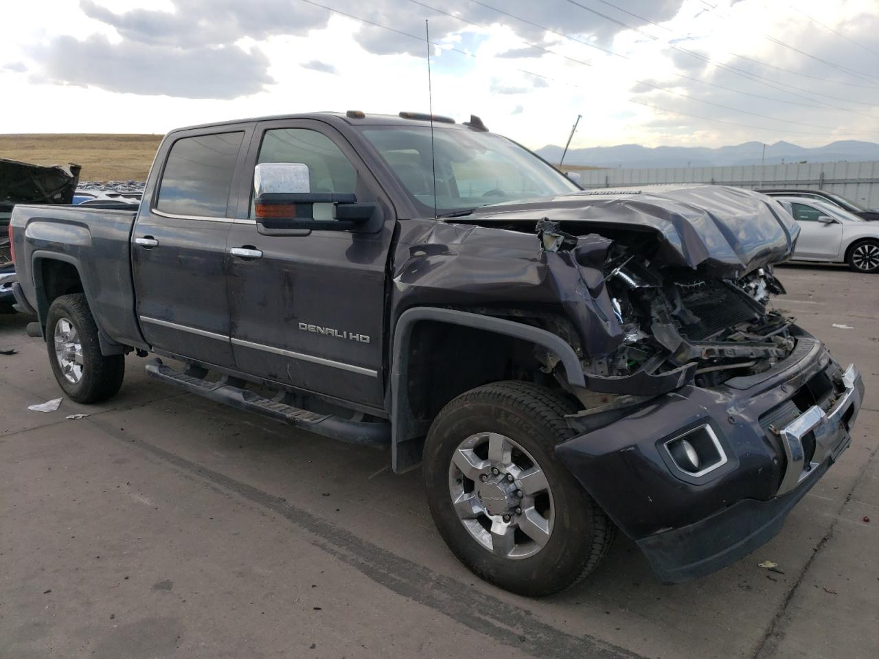 2015 GMC Sierra VIN 1GT120E83FF603057 Copart auction photo, front end / rear end damage thumbnail 4