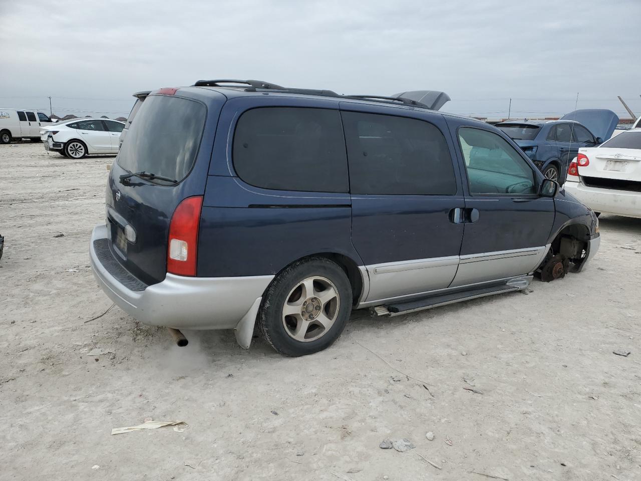 2001 Nissan Quest VIN 4N2ZN15T41D821269 Copart auction photo, undercarriage / front end damage thumbnail 3