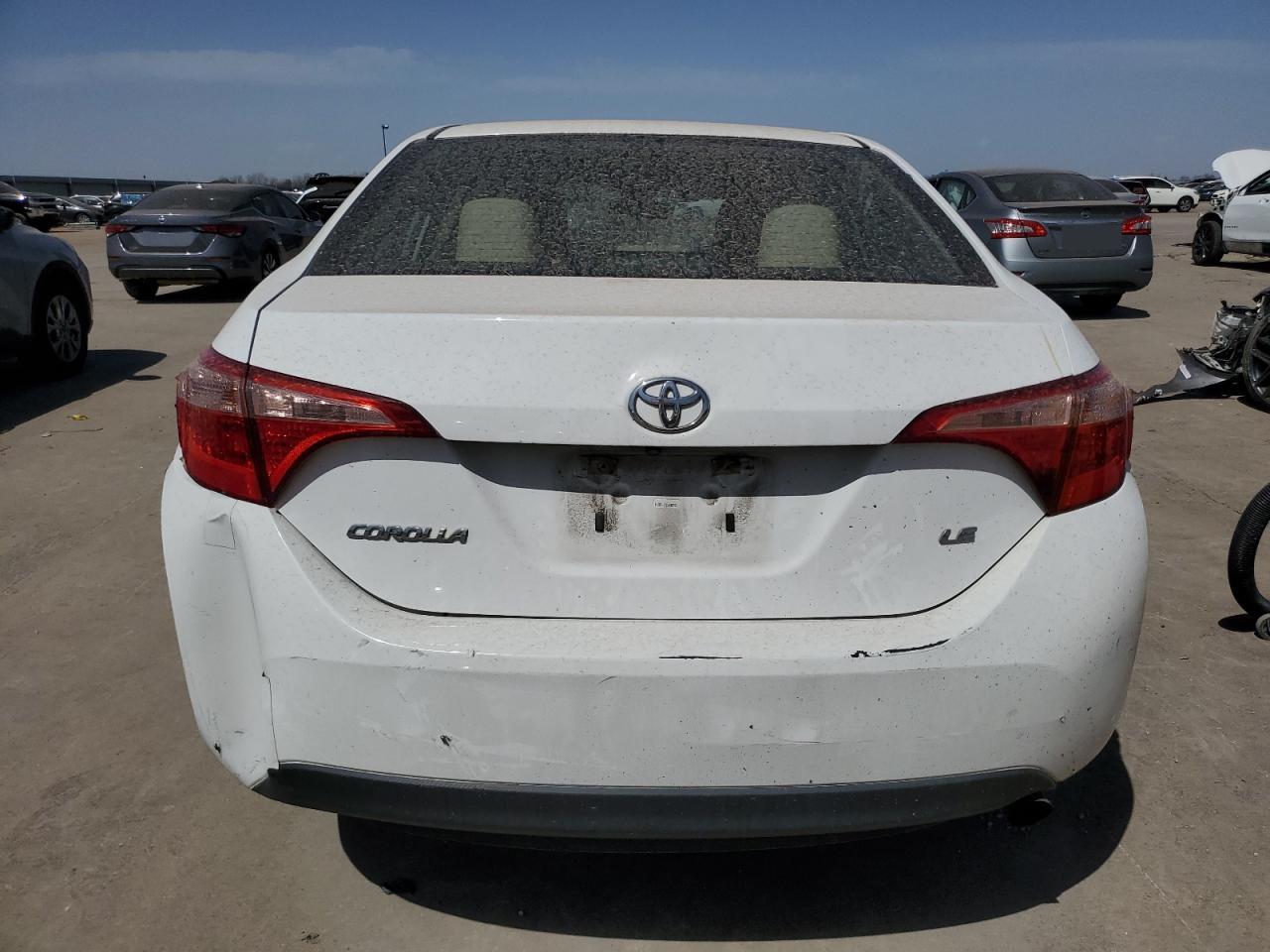 2017 Toyota Corolla VIN 5YFBURHE5HP650901 Copart auction photo, front end / side damage thumbnail 6
