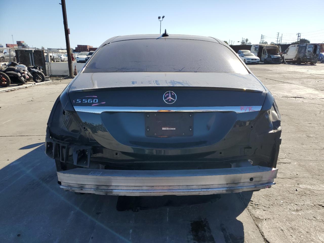 2020 Mercedes-Benz S-klasse VIN WDDUG8DB0LA516015 Copart auction photo, rear end damage thumbnail 6