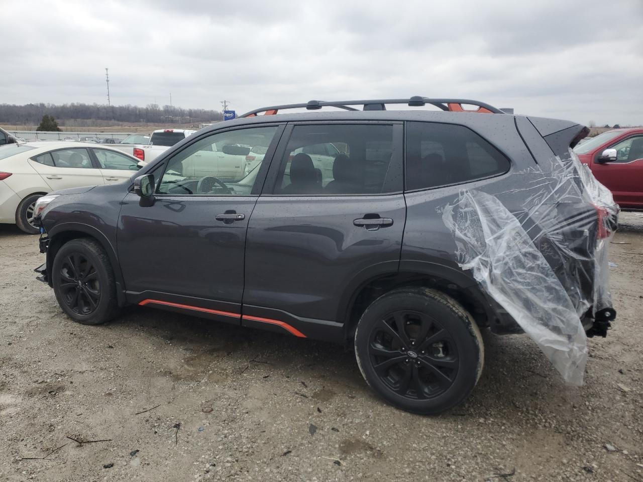 2021 Subaru Forester VIN JF2SKARC0MH581028 Copart auction photo, front end / rear end damage thumbnail 2