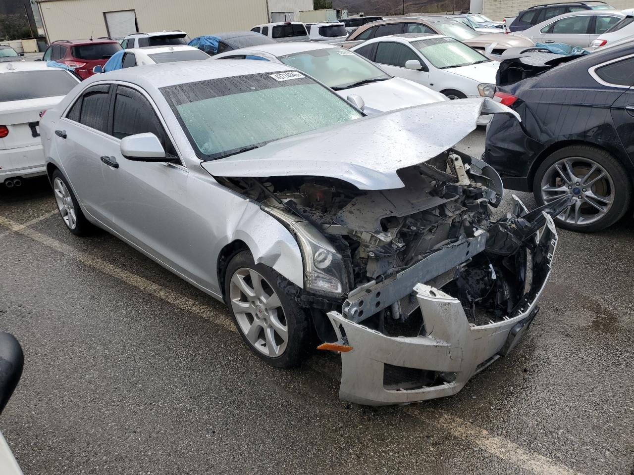 2014 Cadillac ATS VIN 1G6AA5RX7E0112903 Copart auction photo, front end damage thumbnail 4