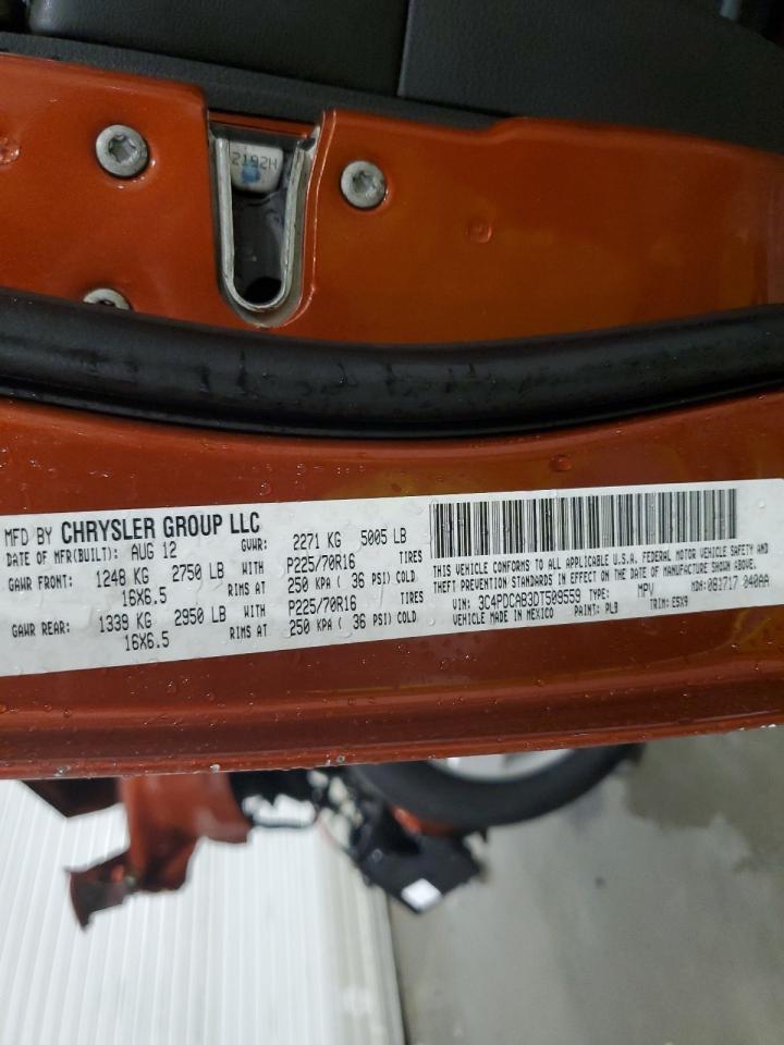 2013 Dodge Journey VIN 3C4PDCAB3DT509559 Copart auction photo, front end damage thumbnail 15