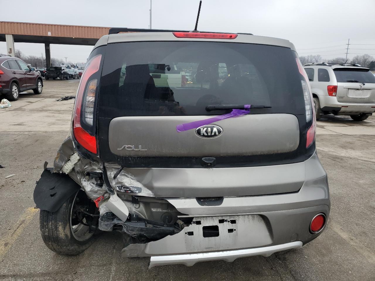 2017 KIA Soul VIN KNDJP3A53H7495292 Copart auction photo, rear end / side damage thumbnail 6