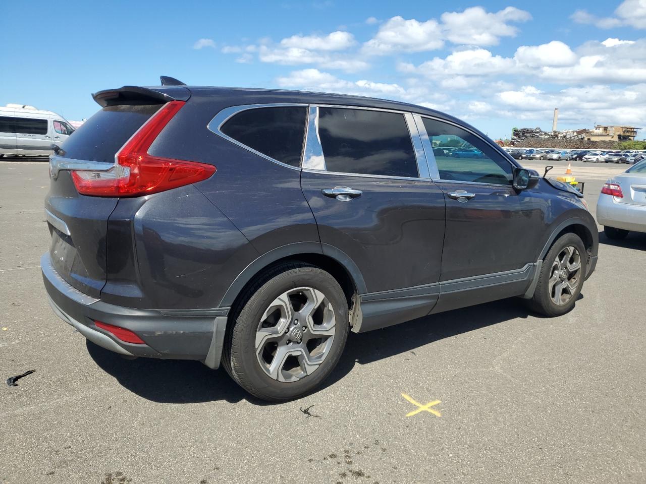 2019 Honda CR-V VIN 5J6RW1H54KA034414 Copart auction photo, front end / side damage thumbnail 3