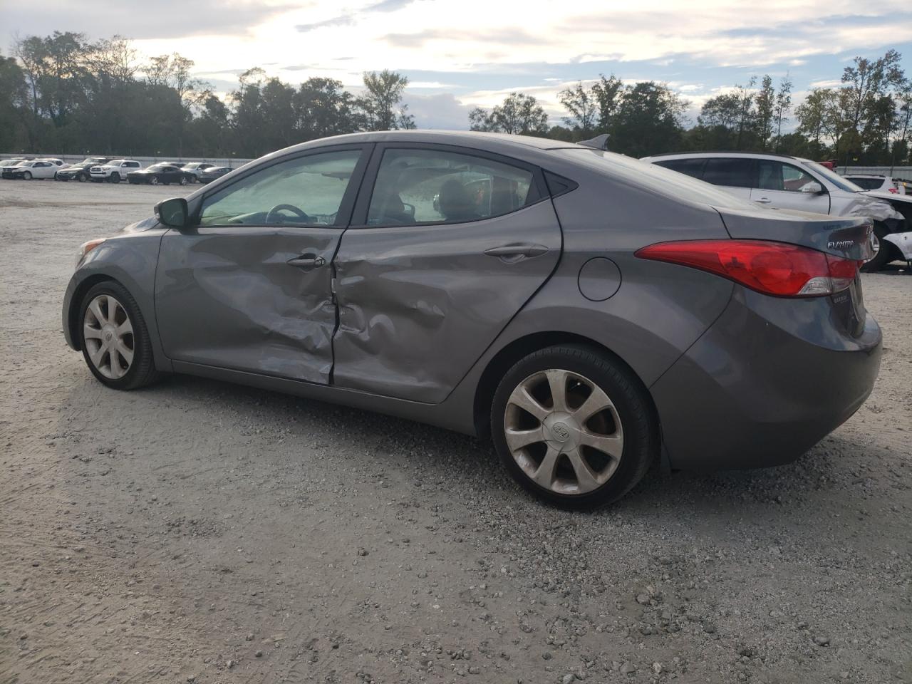 2013 Hyundai Elantra VIN 5NPDH4AE5DH215653 Copart auction photo, side / minor dent/scratches damage thumbnail 2