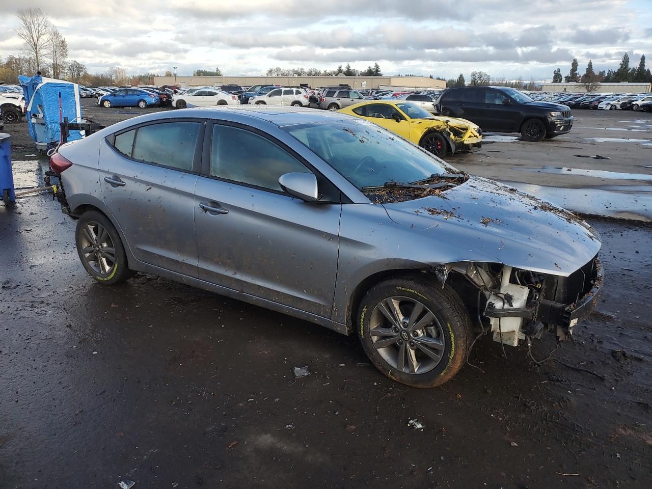 2017 Hyundai Elantra VIN 5NPD84LF0HH137665 Copart auction photo, all over damage thumbnail 4