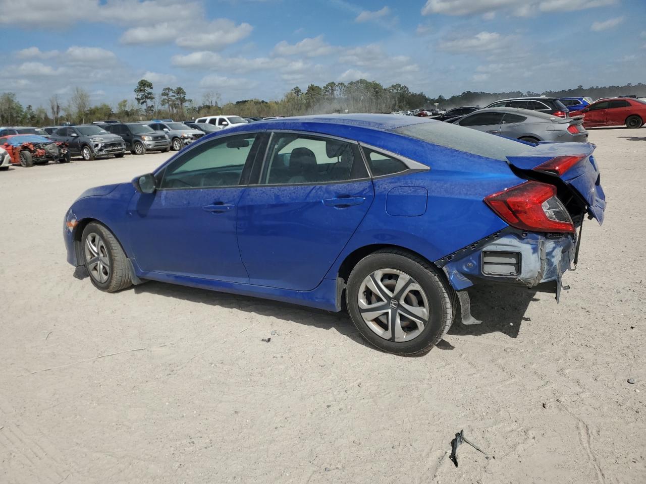 2017 Honda Civic VIN 19XFC2F50HE229037 Copart auction photo, rear end / minor dent/scratches damage thumbnail 2
