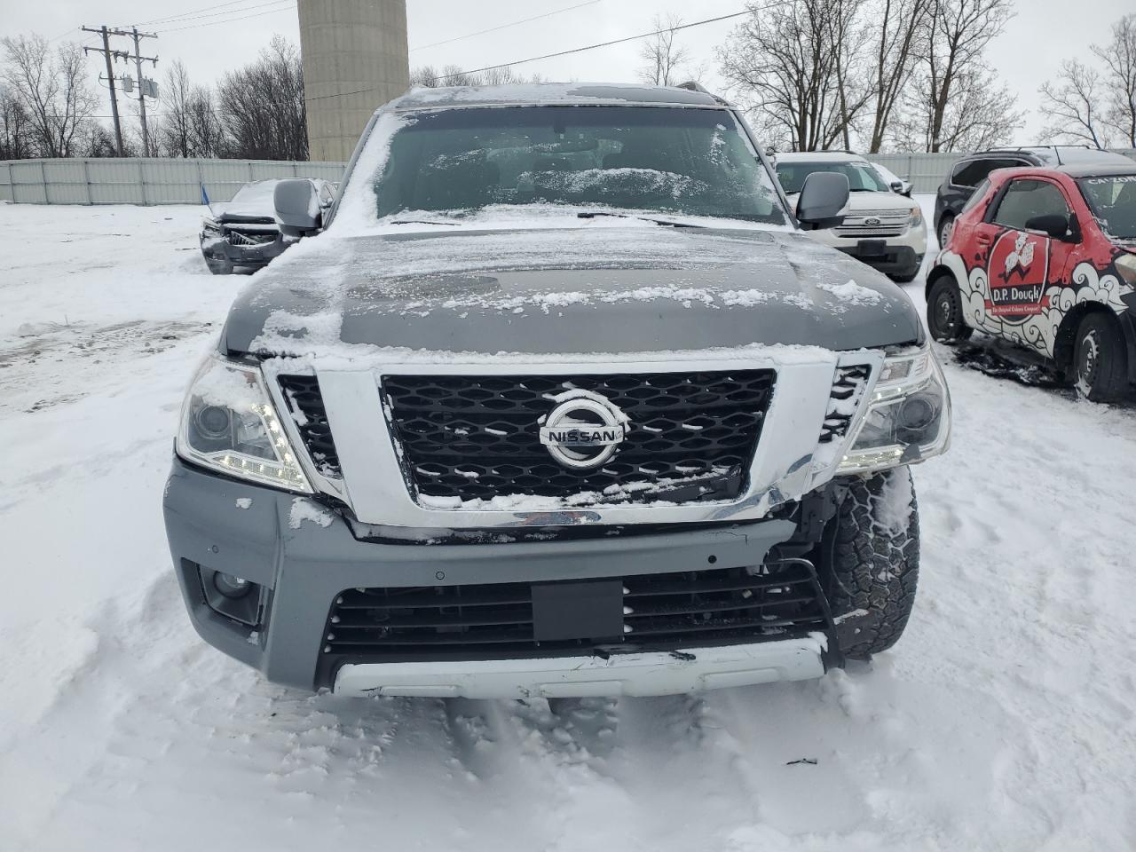 2017 Nissan Armada VIN JN8AY2NC9H9505655 Copart auction photo, front end damage thumbnail 5