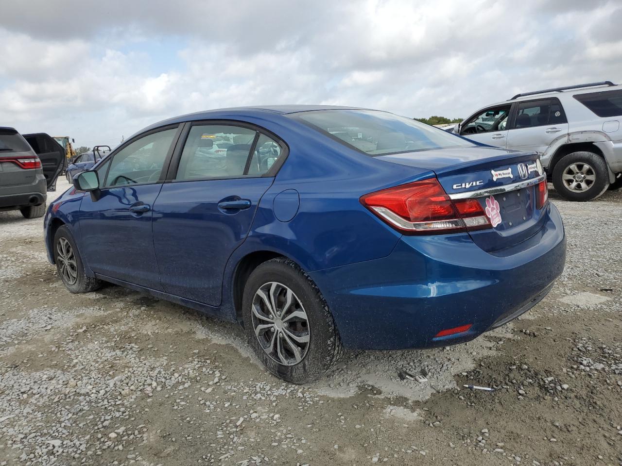 2014 Honda Civic VIN 19XFB2F56EE086240 Copart auction photo, side / minor dent/scratches damage thumbnail 2