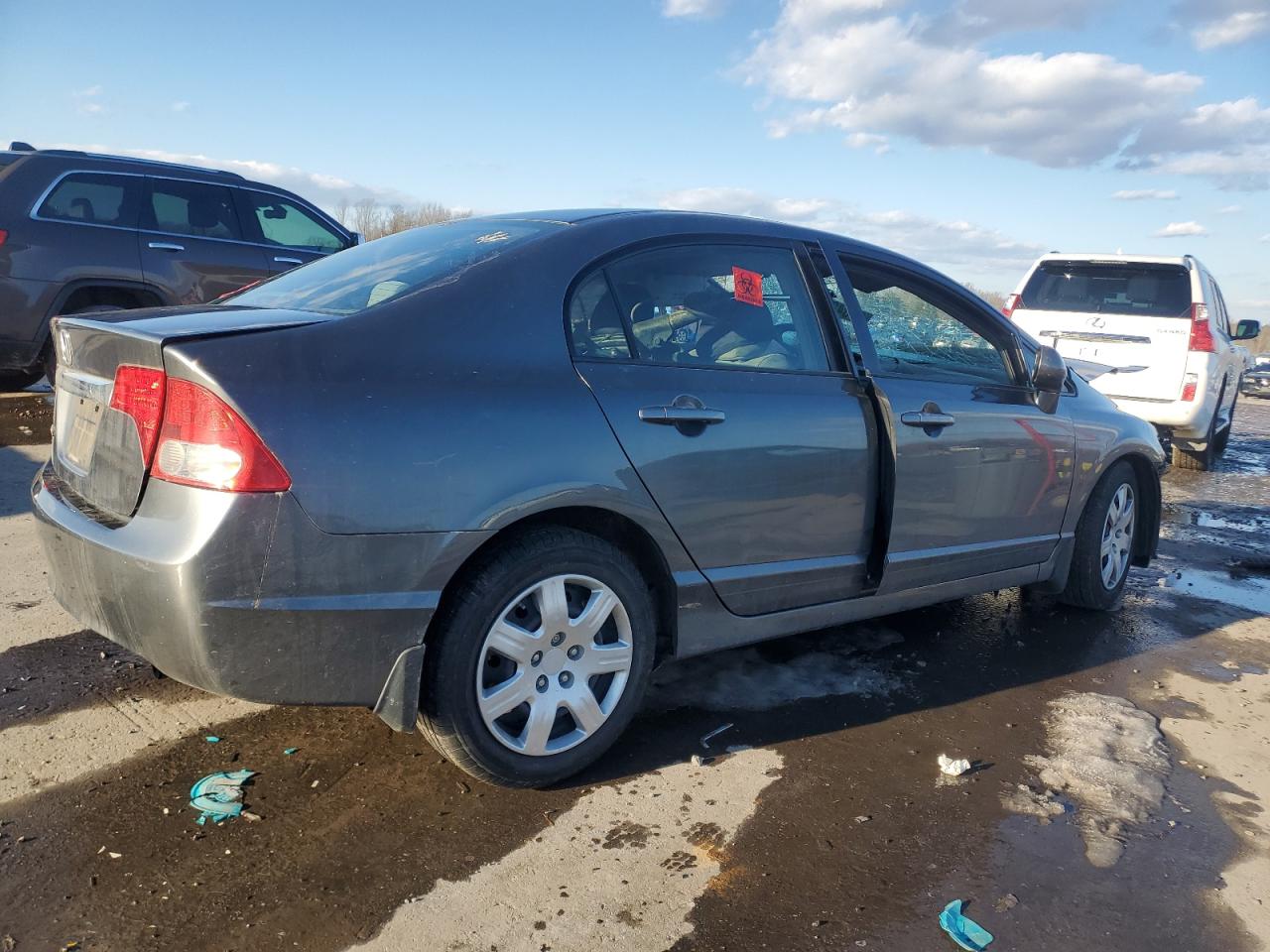2010 Honda Civic VIN 2HGFA1F57AH544011 Copart auction photo, all over damage thumbnail 3