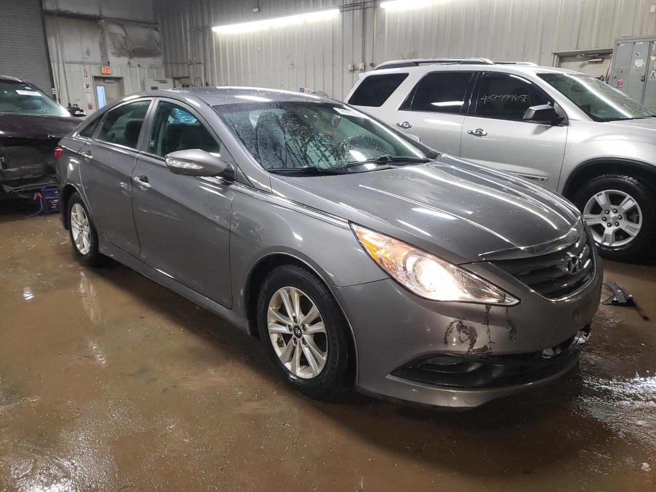 2014 Hyundai Sonata VIN 5NPEB4AC4EH830250 Copart auction photo, front end damage thumbnail 4