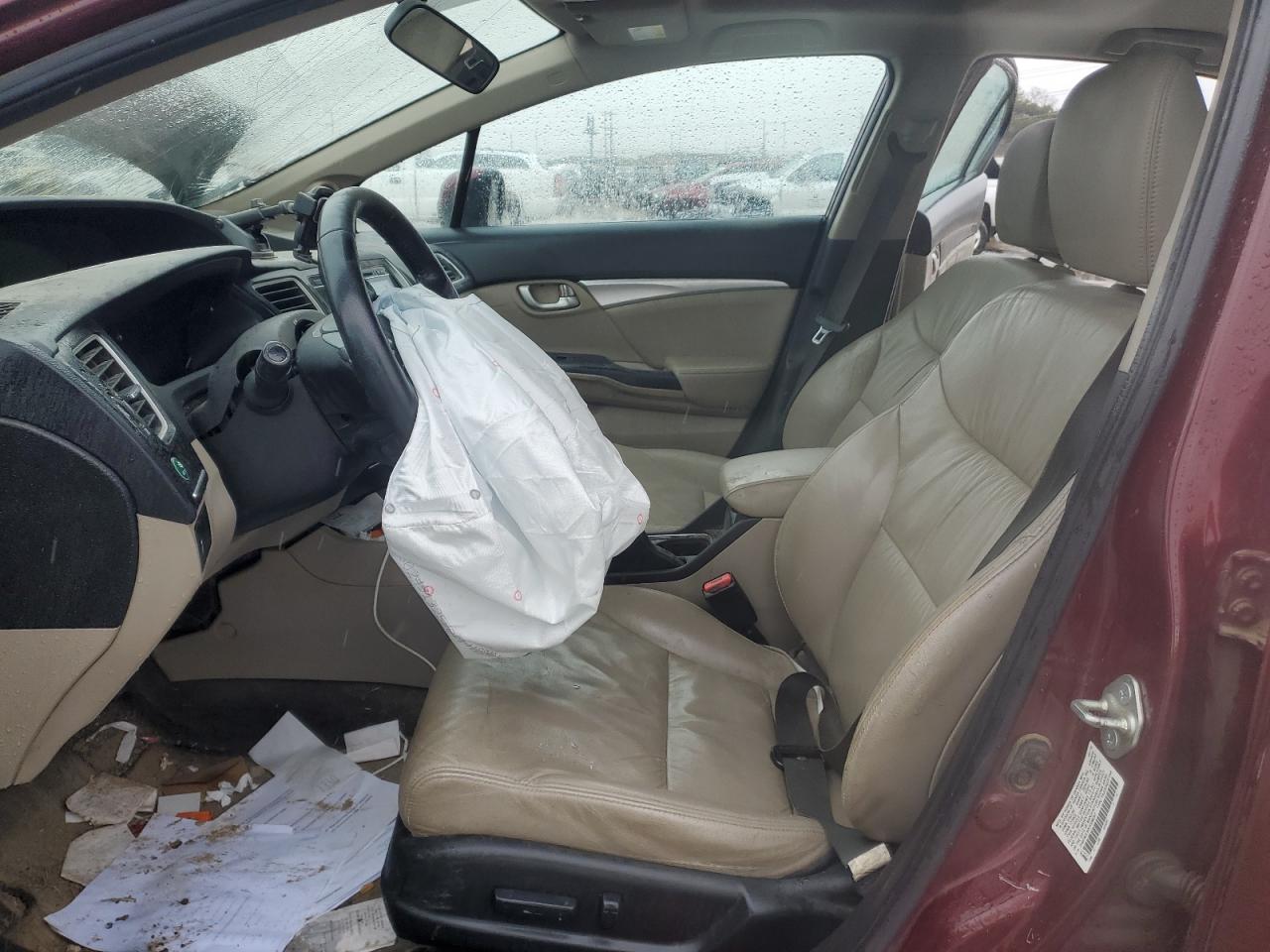 2015 Honda Civic VIN 2HGFB2F90FH538287 Copart auction photo, front end / undercarriage damage thumbnail 7
