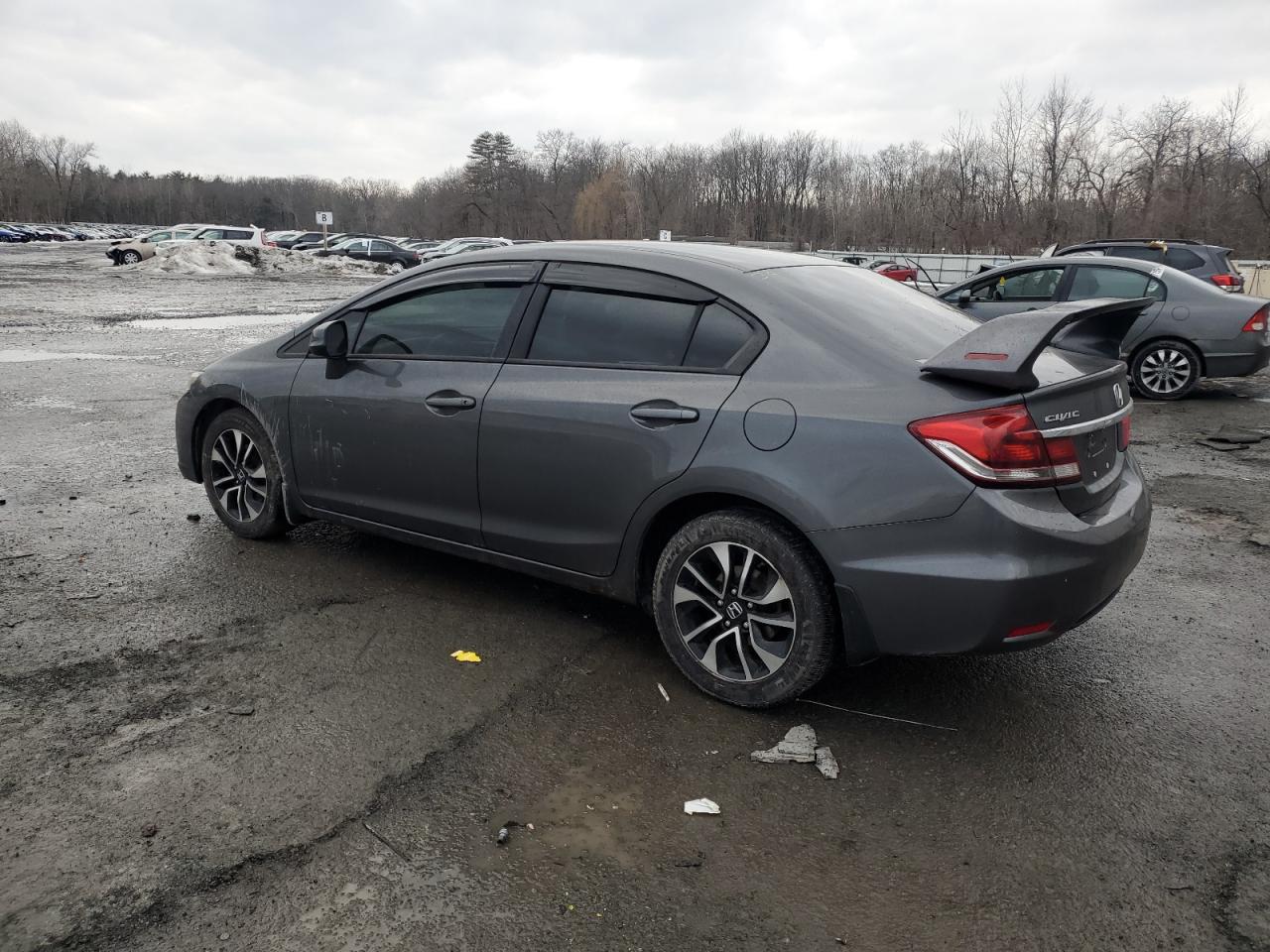 2013 Honda Civic VIN 2HGFB2F96DH551803 Copart auction photo, front end / side damage thumbnail 2