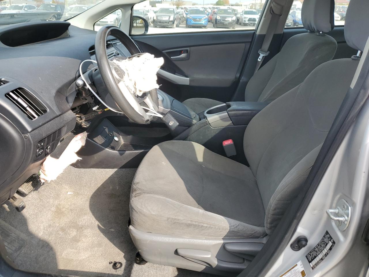2012 Toyota Prius VIN JTDKN3DU3C5378510 Copart auction photo, front end damage thumbnail 7