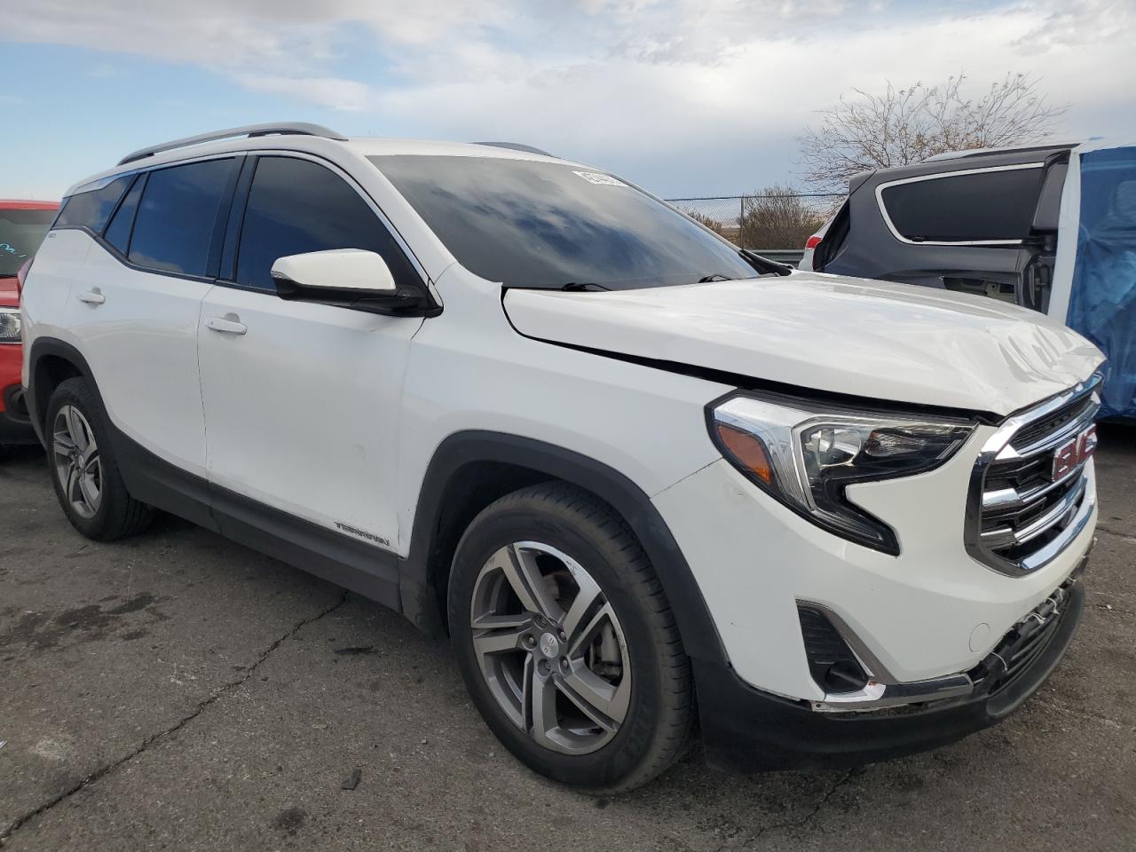 2021 GMC Terrain VIN 3GKALPEVXML303941 Copart auction photo, front end / rear end damage thumbnail 4