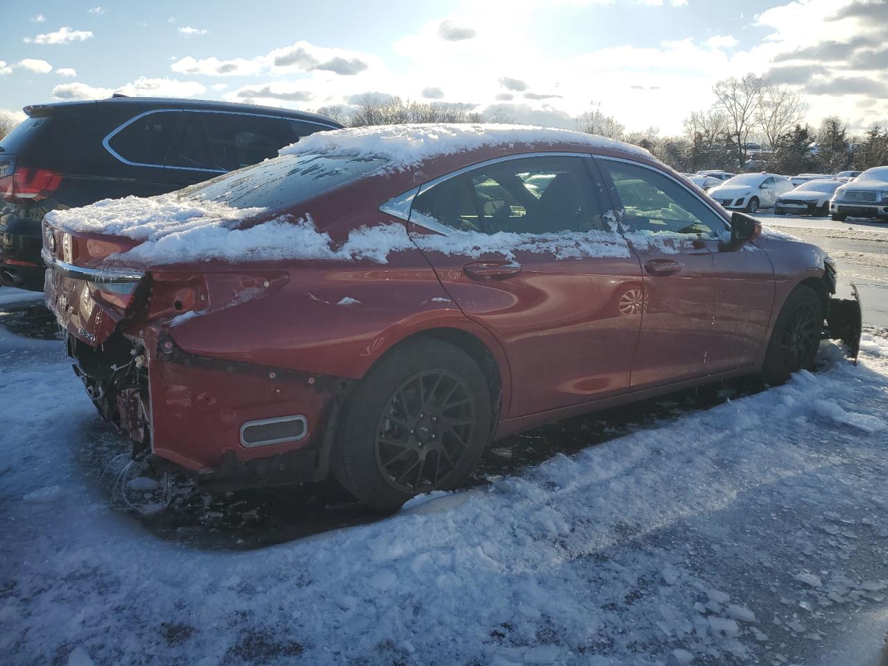 2019 Lexus ES VIN JTHBZ1B12K2004714 Copart auction photo, rear end / front end damage thumbnail 3
