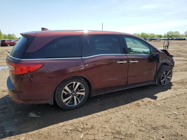 2018 Honda Odyssey VIN 5FNRL6H91JB021723 Copart auction photo, front end / minor dent/scratches damage thumbnail 3