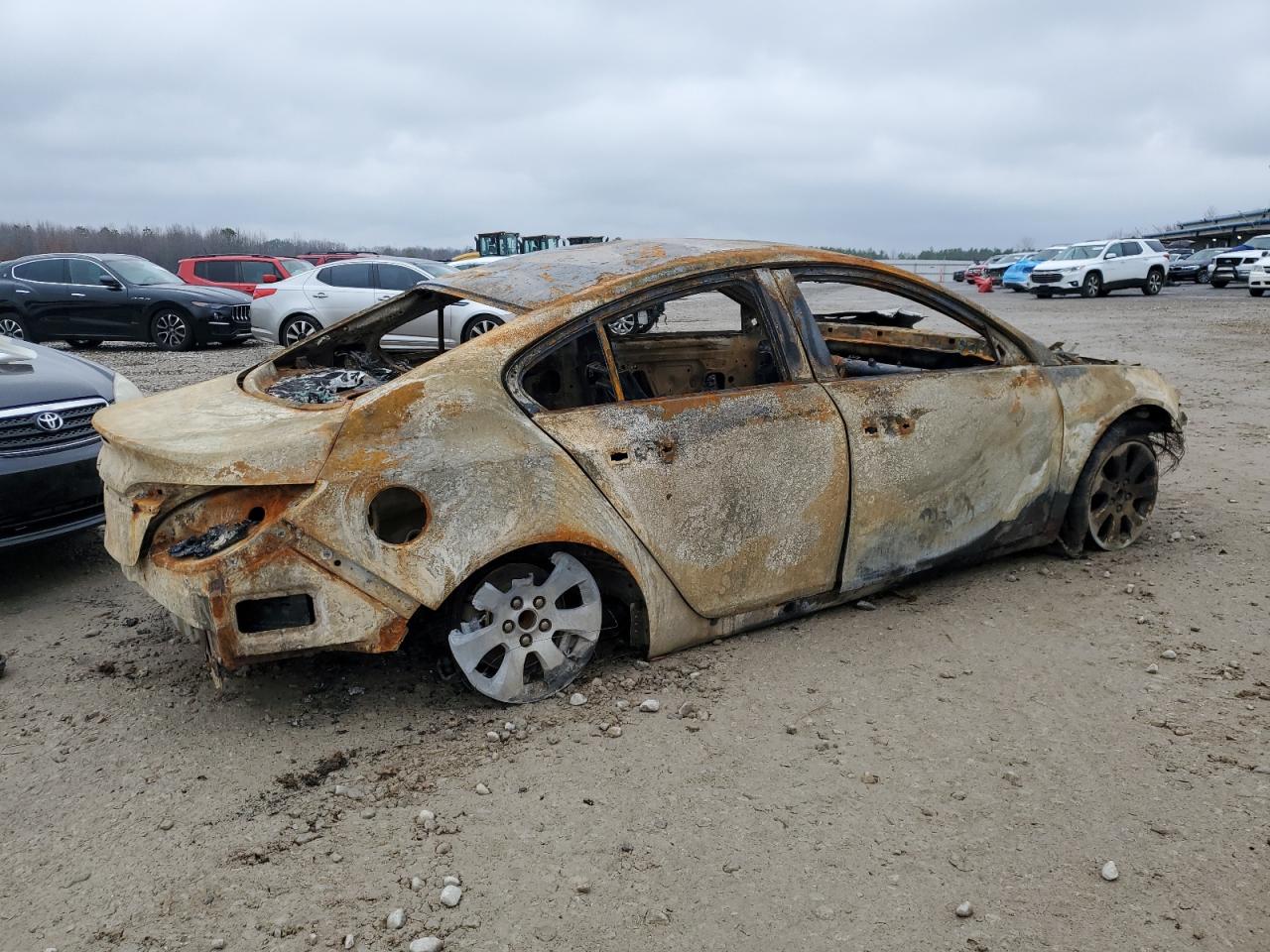 2014 Buick Regal VIN 2G4GM5ER2E9246631 Copart auction photo, burn - interior / replaced vin damage thumbnail 3