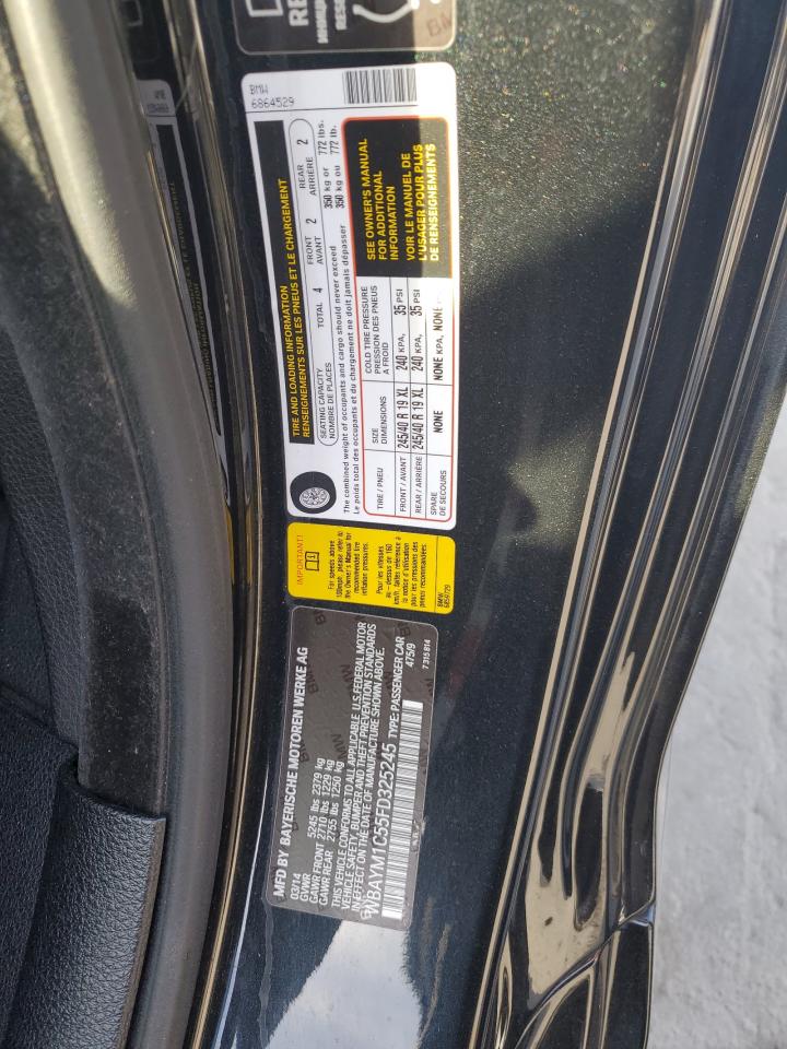 2015 BMW 6er VIN WBAYM1C55FD325245 Copart auction photo, minor dent/scratches damage thumbnail 12