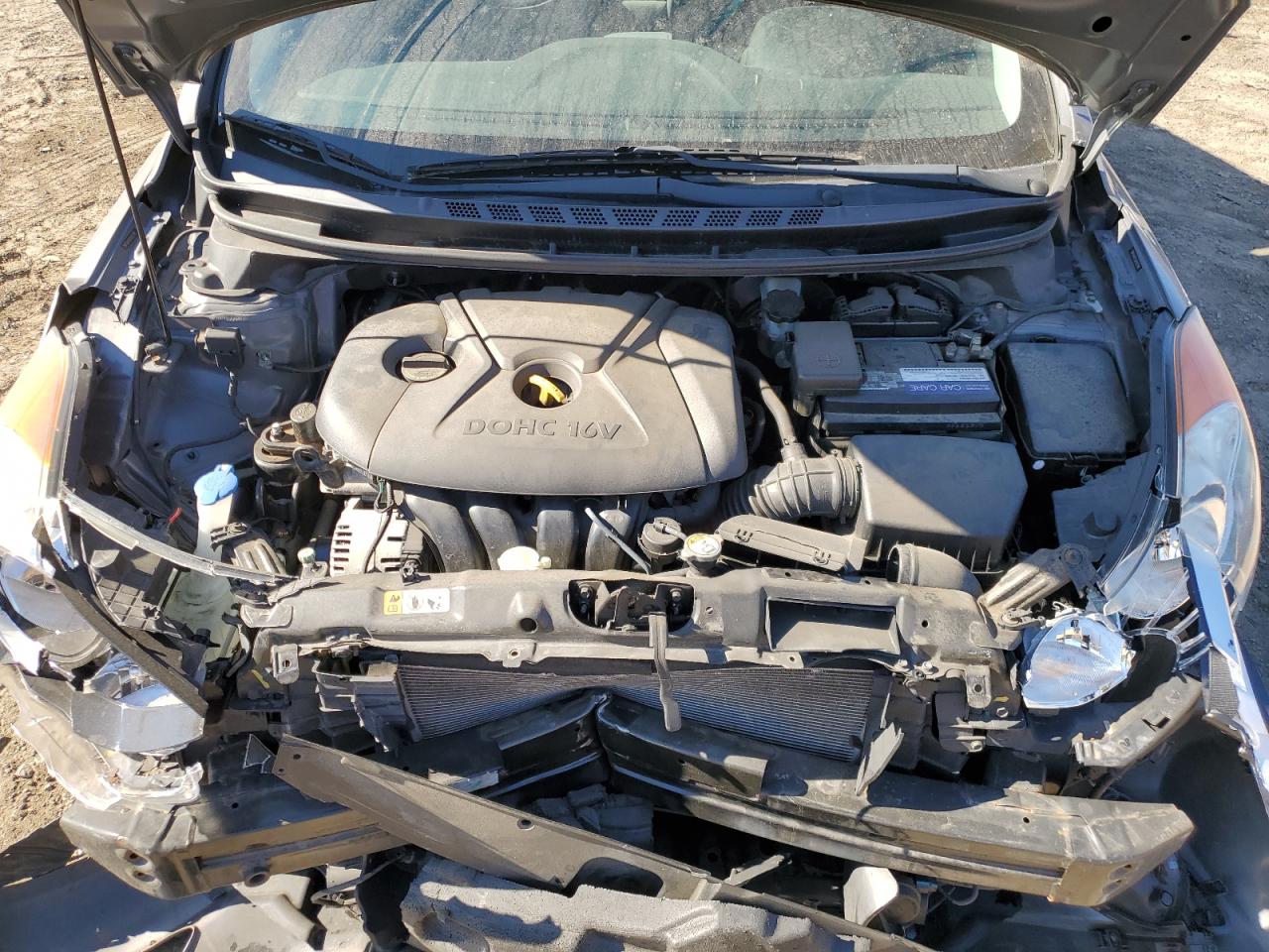 2013 Hyundai Elantra VIN 5NPDH4AE5DH352186 Copart auction photo, front end damage thumbnail 13