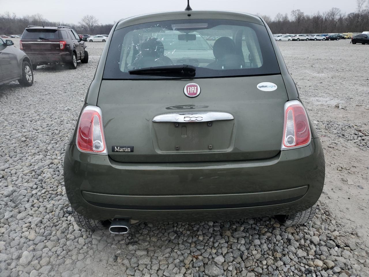 2013 Fiat 500 VIN 3C3CFFAR1DT574745 Copart auction photo, front end damage thumbnail 6