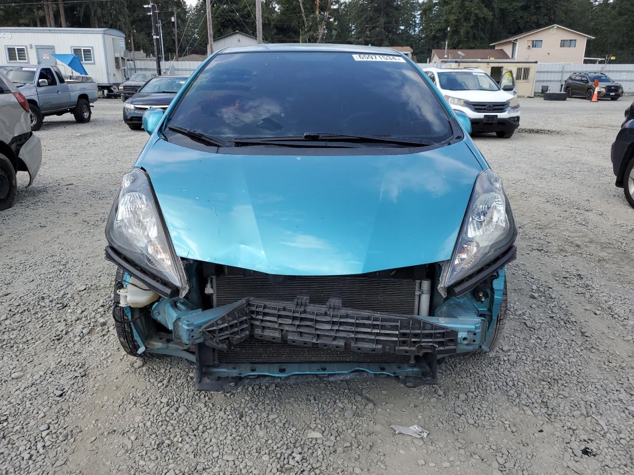 2013 Honda Fit VIN JHMGE8G32DC054367 Copart auction photo, front end damage thumbnail 5