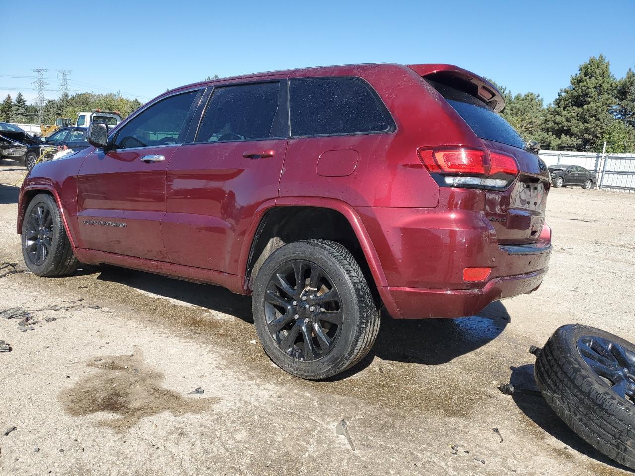 2018 Jeep Grand Cherokee VIN 1C4RJFAG4JC391107 Copart auction photo, side / front end damage thumbnail 2