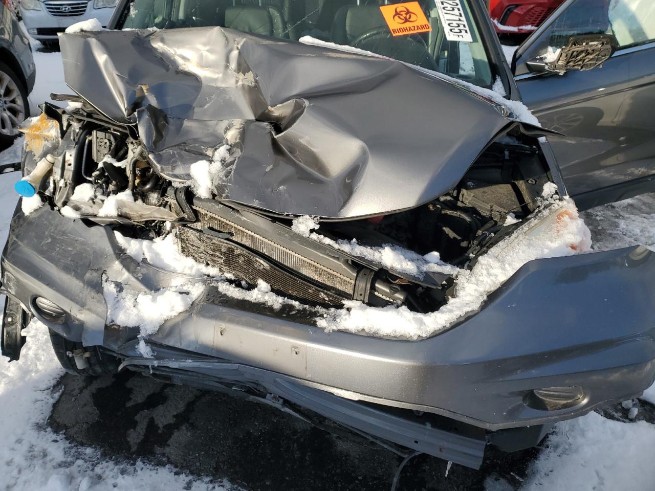 2011 Honda CR-V VIN JHLRE4H77BC030781 Copart auction photo, front end damage thumbnail 12