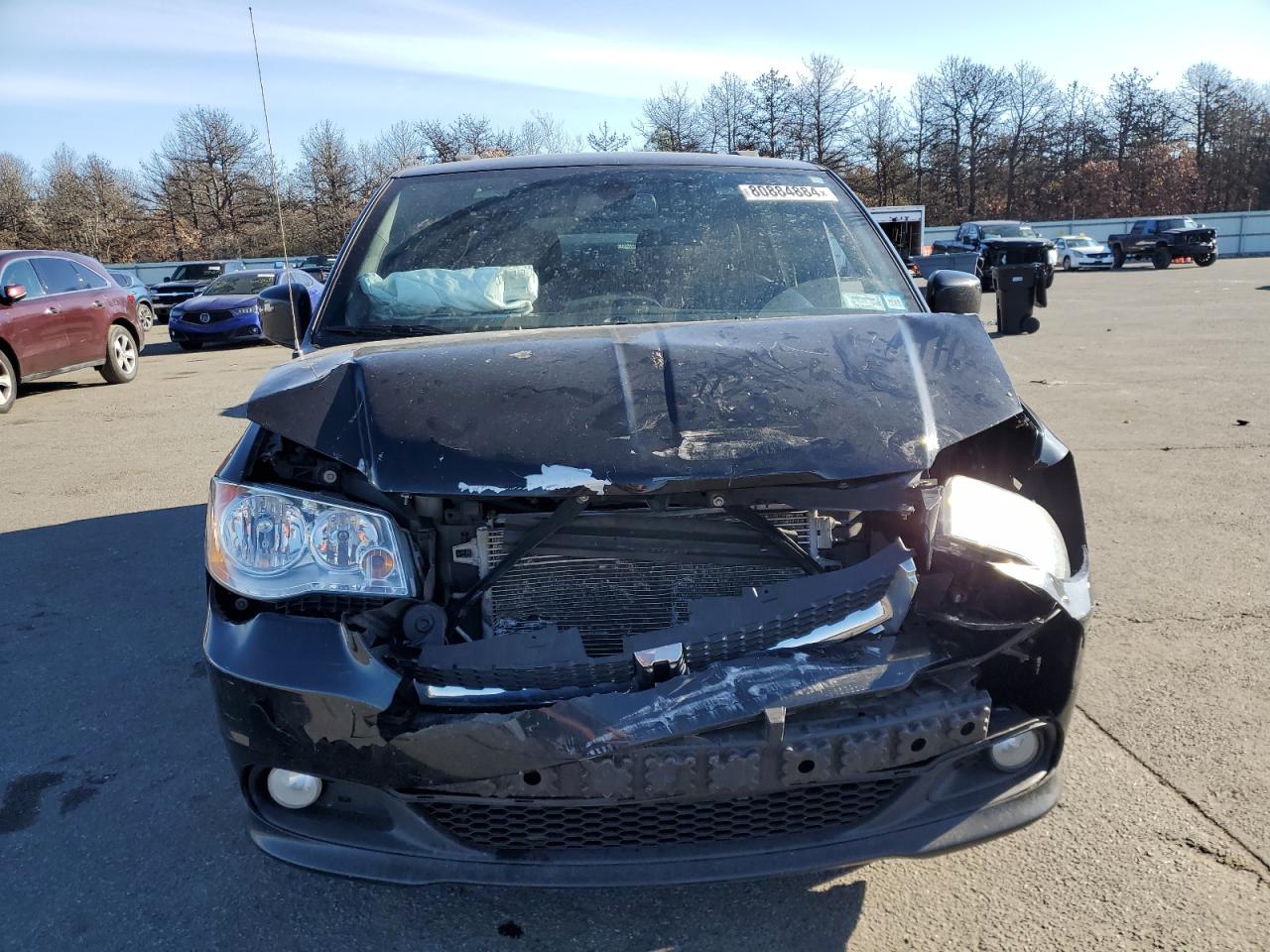 2019 Dodge Caravan VIN 2C4RDGCG5KR806065 Copart auction photo, front end / minor dent/scratches damage thumbnail 5