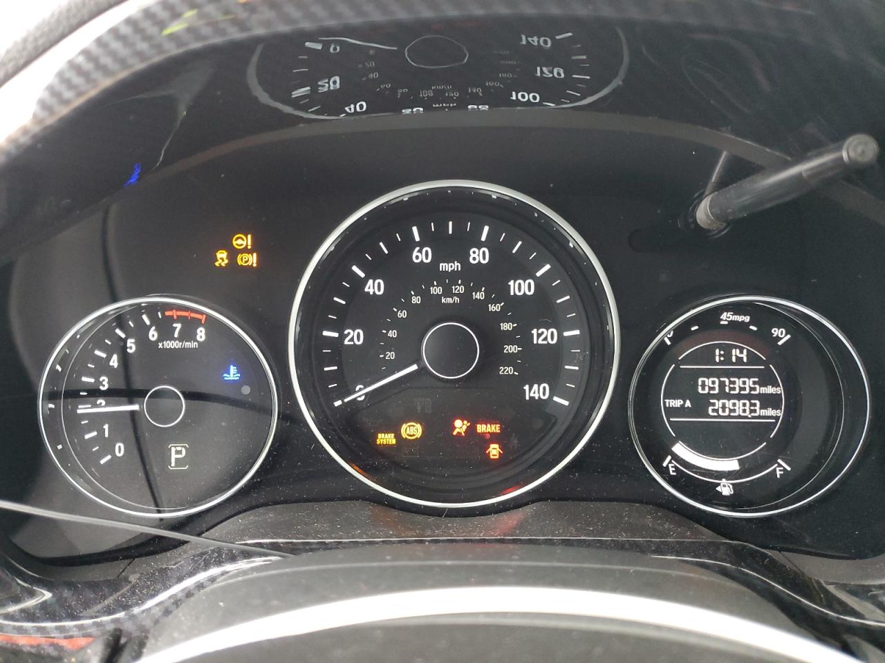 2016 Honda HR-V VIN 3CZRU6H34GM729455 Copart auction photo, front end / minor dent/scratches damage thumbnail 9