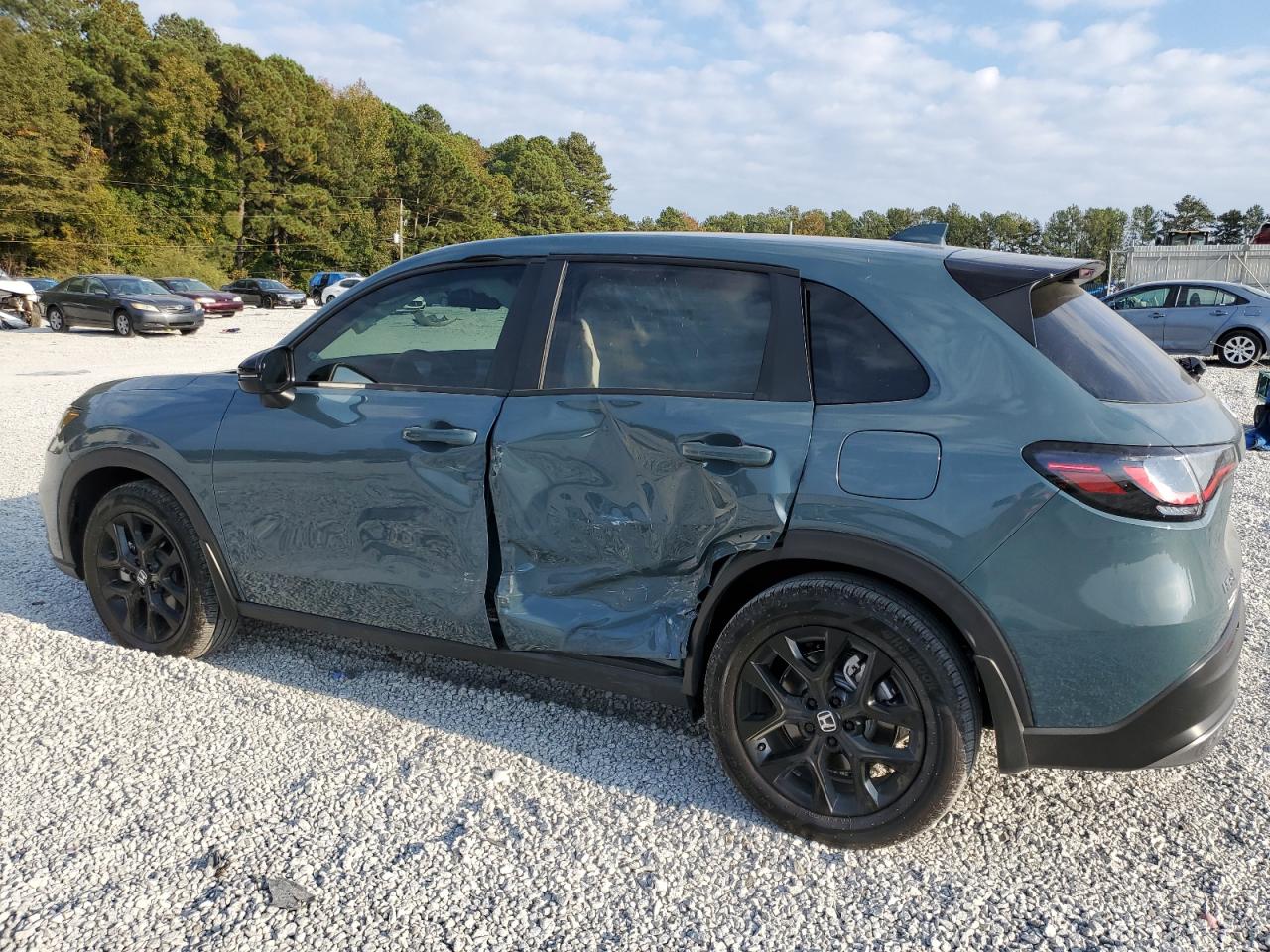 2024 Honda HR-V VIN 3CZRZ1H5XRM739626 Copart auction photo, side damage thumbnail 2