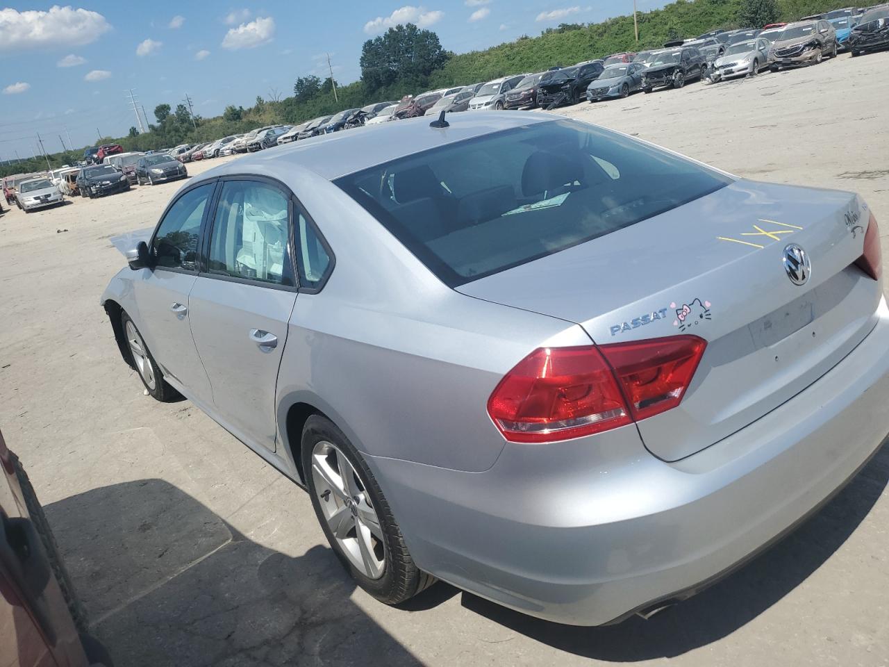 2014 Volkswagen Passat VIN 1VWAS7A32EC097236 Copart auction photo, front end damage thumbnail 2