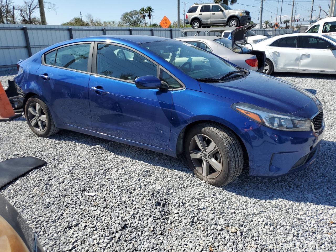 2018 KIA Forte VIN 3KPFL4A73JE187408 Copart auction photo, rear end damage thumbnail 4