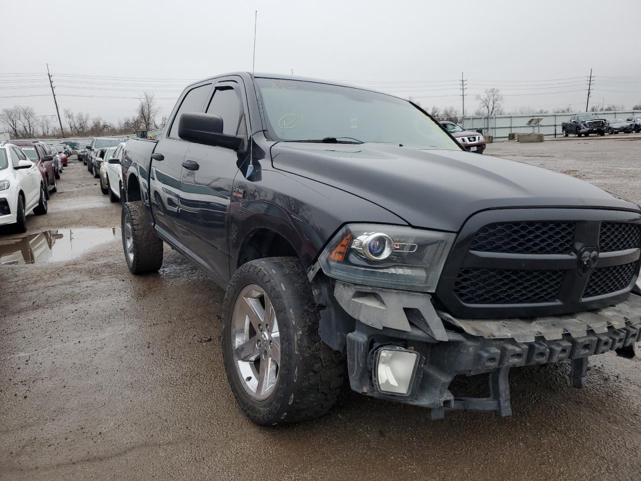 2014 RAM 1500 VIN 1C6RR7KT6ES142563 Copart auction photo, front end damage thumbnail 4