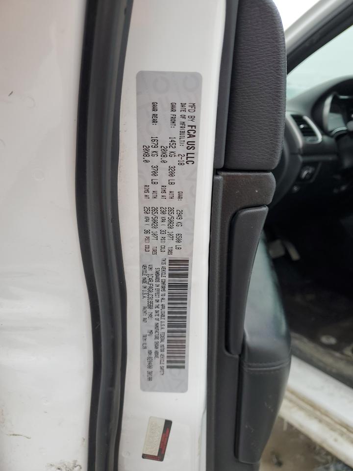 2018 Jeep Grand Cherokee VIN 1C4RJFAG0JC319580 Copart auction photo, front end / side damage thumbnail 13