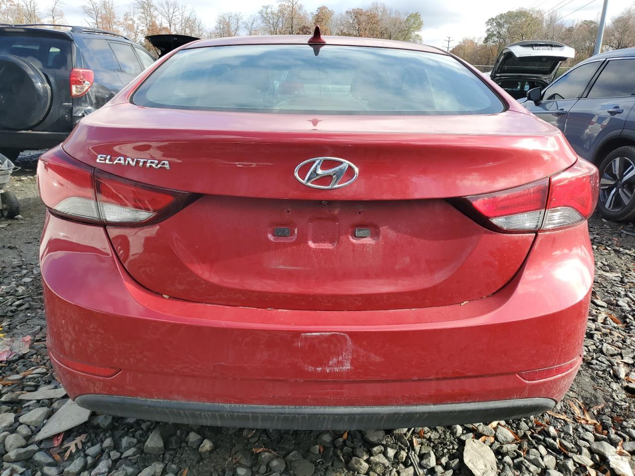 2016 Hyundai Elantra VIN KMHDH4AE3GU491397 Copart auction photo, front end damage thumbnail 6