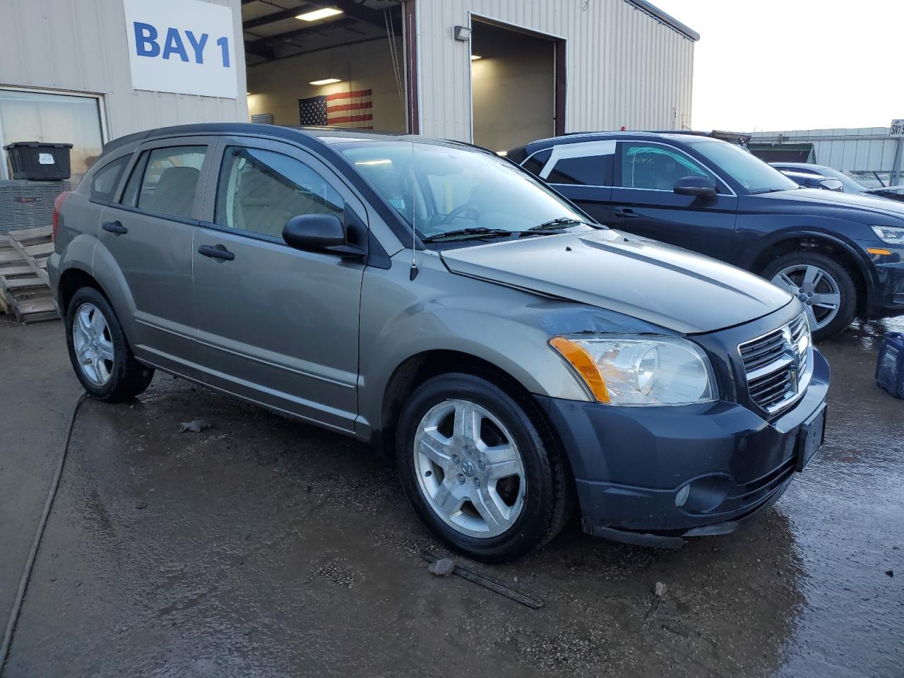 2007 Dodge Caliber VIN 1B3HB48B07D304346 Copart auction photo, side / front end damage thumbnail 4