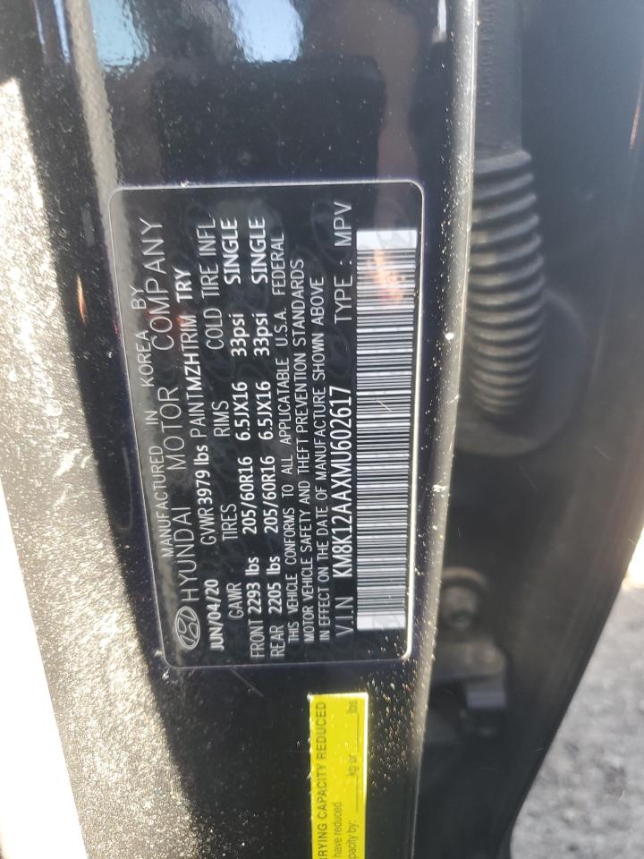 2021 Hyundai Kona VIN KM8K12AAXMU602617 Copart auction photo, front end damage thumbnail 13