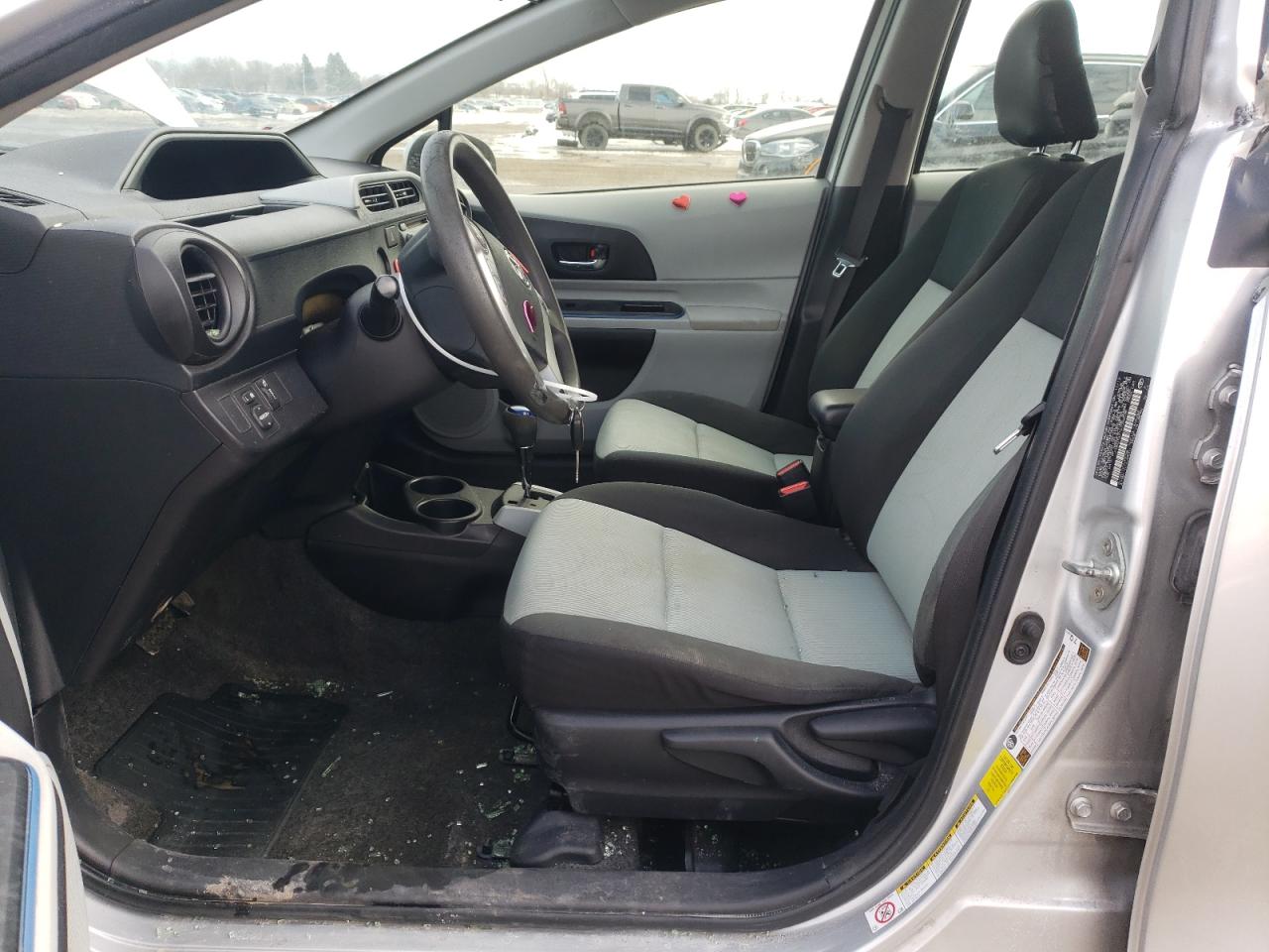 2012 Toyota Prius VIN JTDKDTB31C1028538 Copart auction photo, side / front end damage thumbnail 7