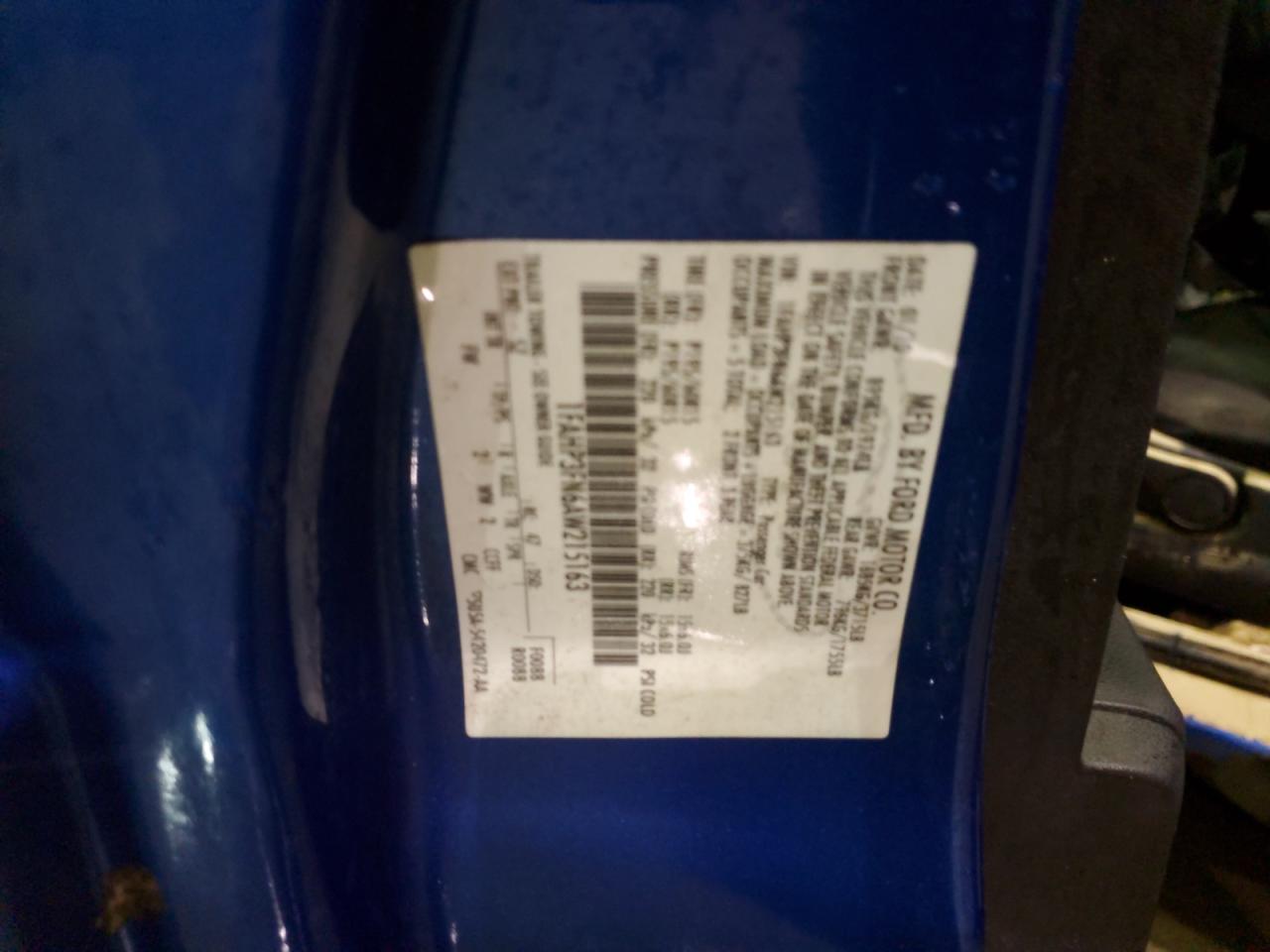 2010 Ford Focus VIN 1FAHP3FN6AW215163 Copart auction photo, water/flood damage thumbnail 12