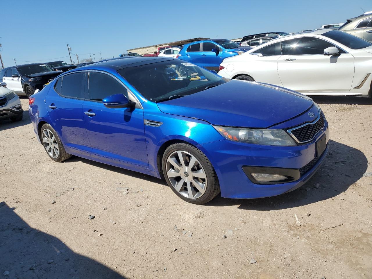 2012 KIA Optima VIN 5XXGR4A69CG025819 Copart auction photo, front end / minor dent/scratches damage thumbnail 4