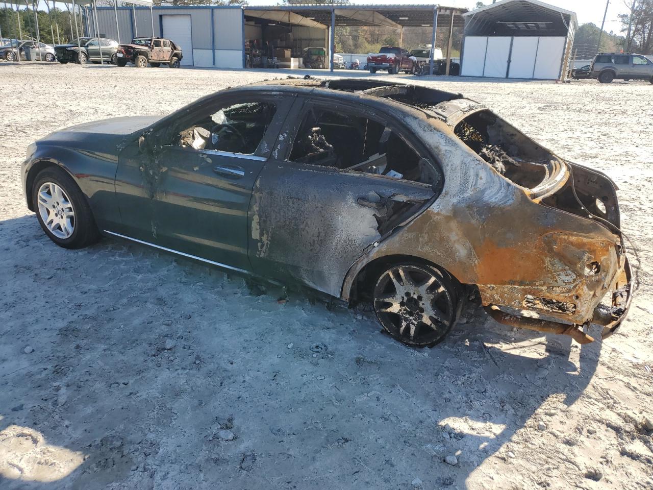 2016 Mercedes-Benz C-klasse VIN 55SWF4JBXGU170408 Copart auction photo, burn damage thumbnail 2