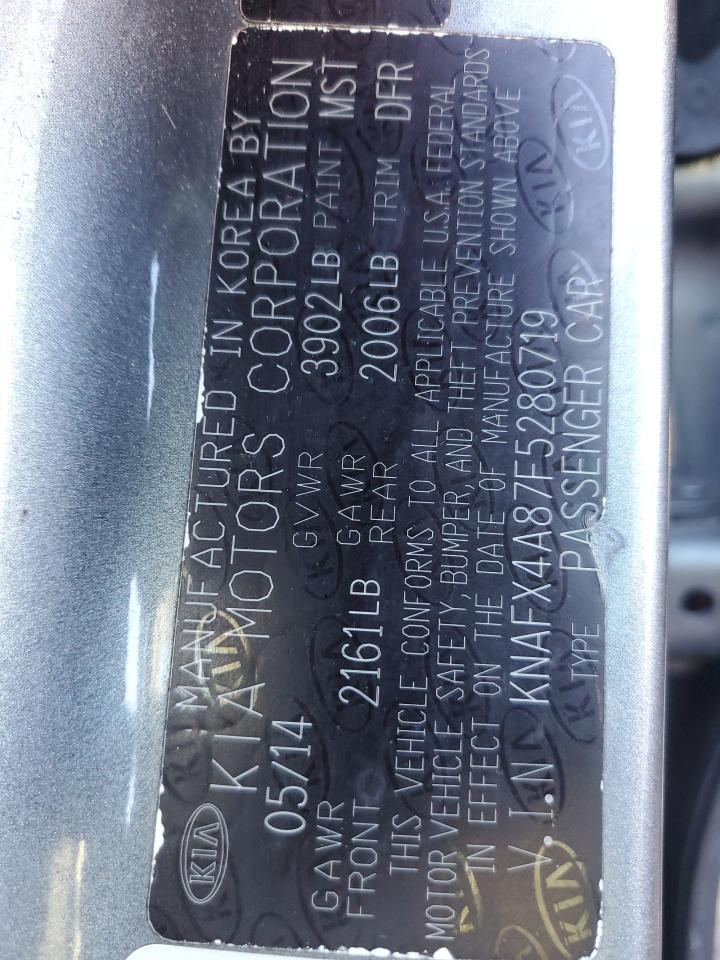 2015 KIA Forte VIN KNAFX4A87F5280719 Copart auction photo, front end damage thumbnail 13