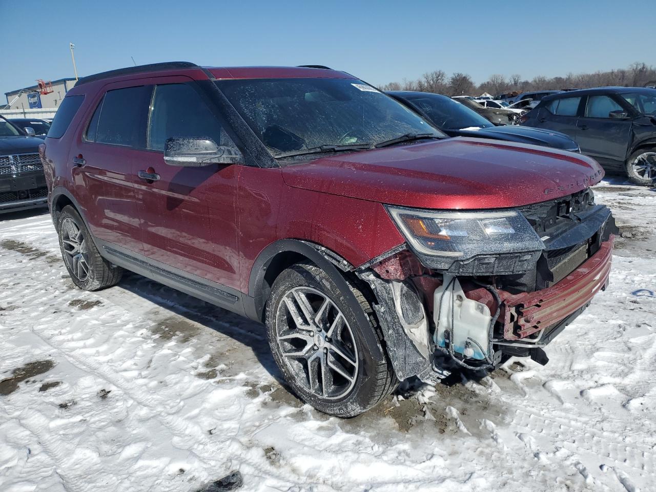 2018 Ford Explorer VIN 1FM5K8GT5JGB17656 Copart auction photo, front end damage thumbnail 4