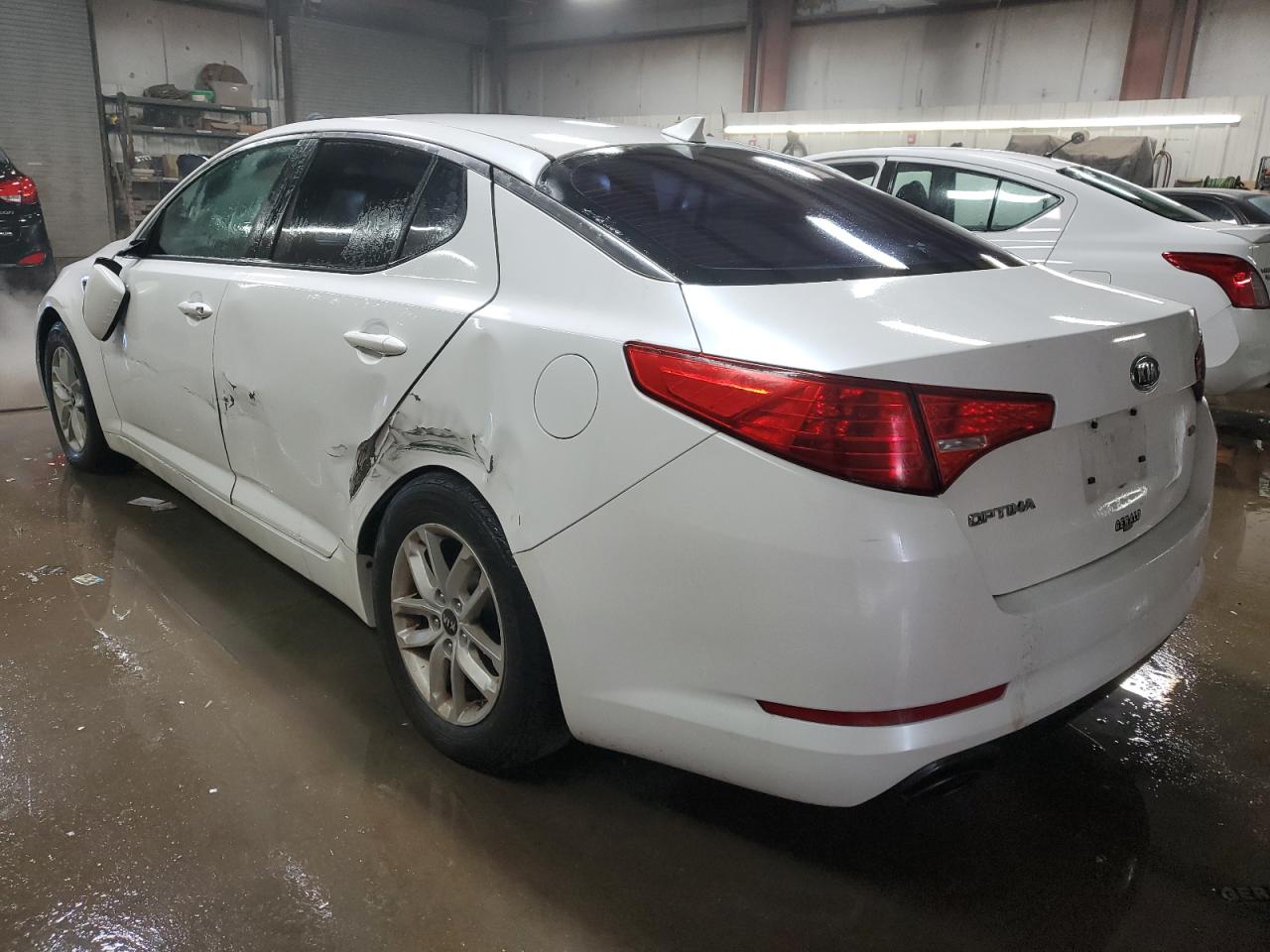 2011 KIA Optima VIN KNAGM4A71B5092289 Copart auction photo, side / rear end damage thumbnail 2
