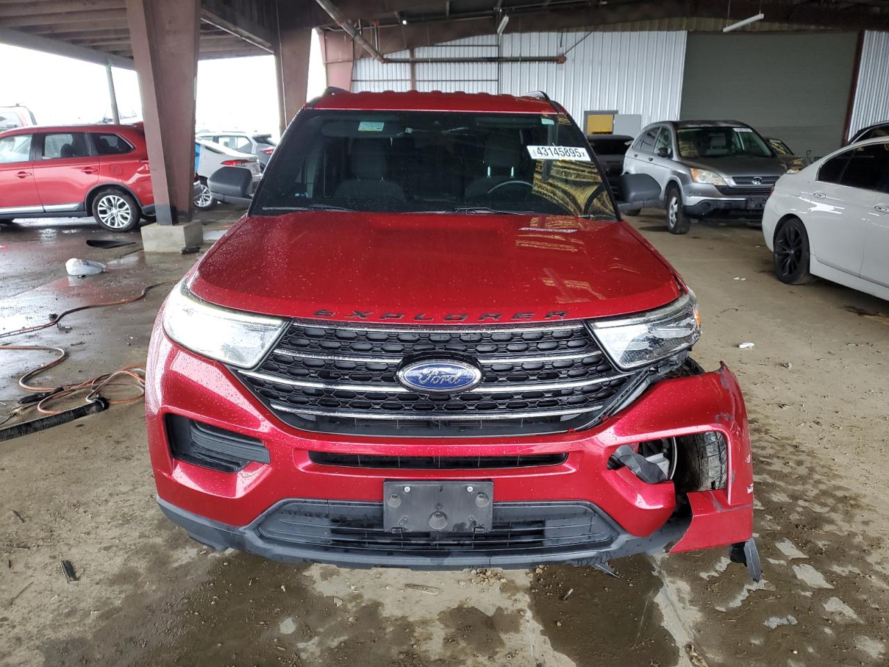 2020 Ford Explorer VIN 1FMSK7DH0LGC31421 Copart auction photo, undercarriage / front end damage thumbnail 5