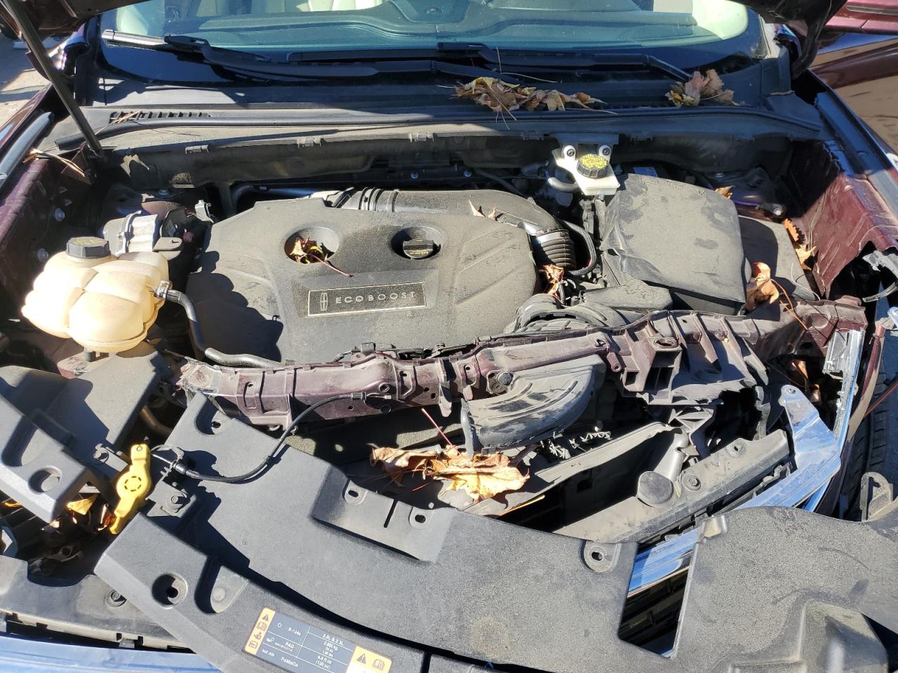 2016 Lincoln MKC VIN 5LMCJ3D99GUJ19827 Copart auction photo, front end / side damage thumbnail 13
