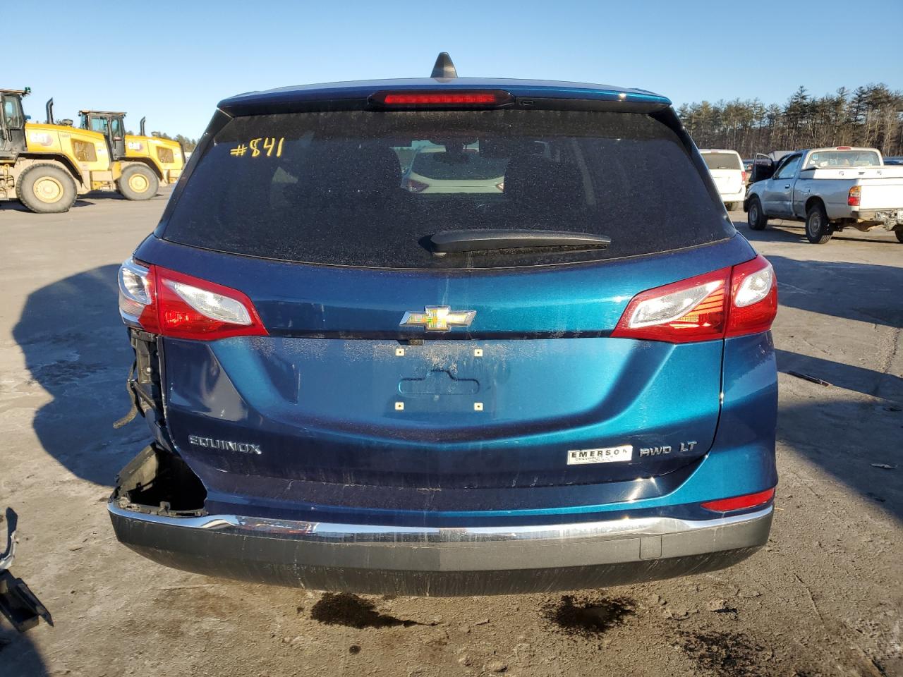 2020 Chevrolet Equinox VIN 2GNAXUEVXL6124128 Copart auction photo, rear end / side damage thumbnail 6