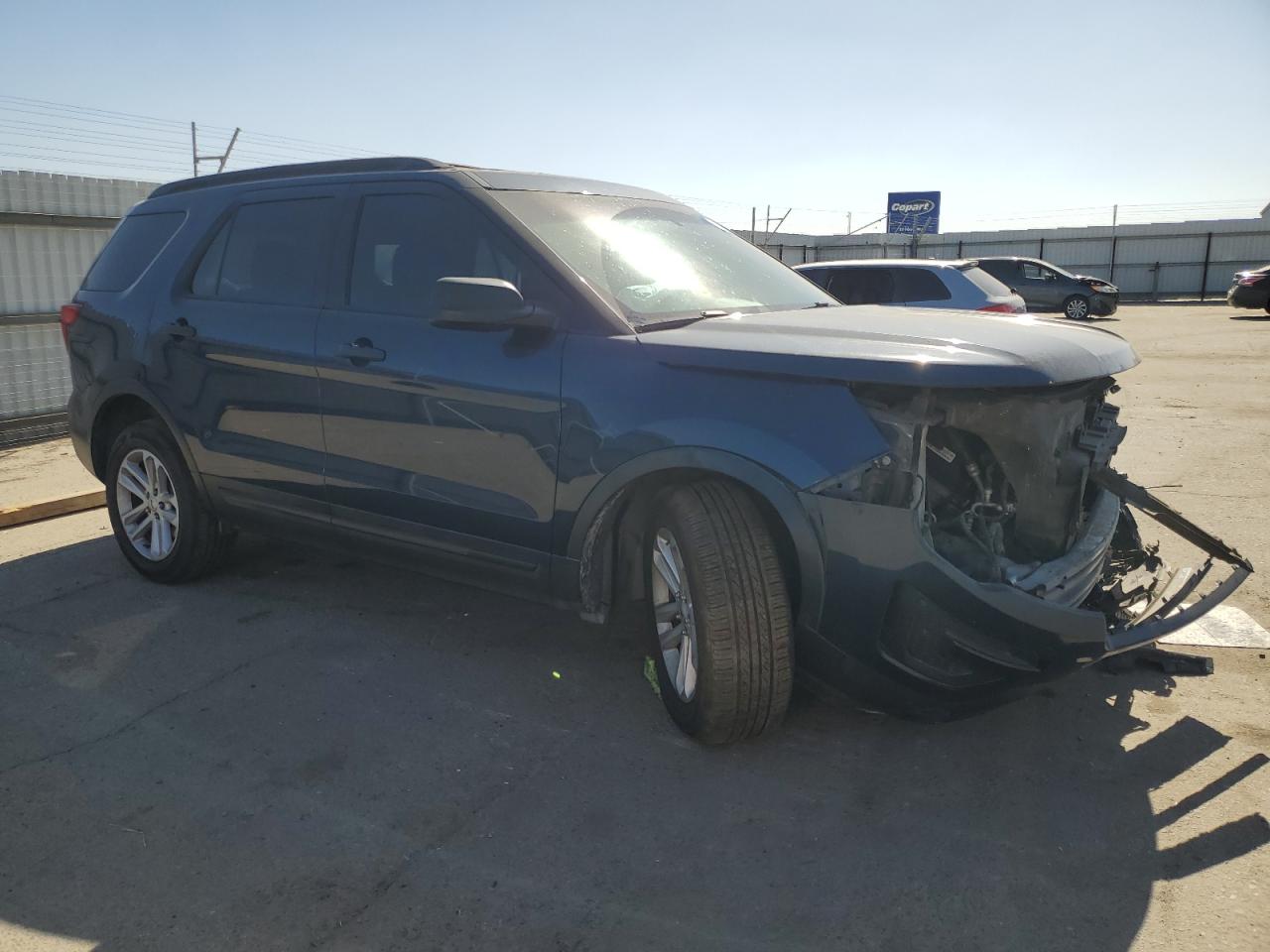 2016 Ford Explorer VIN 1FM5K8B81GGA94422 Copart auction photo, front end / undercarriage damage thumbnail 4